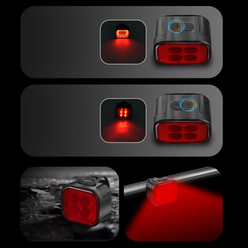 Комплект USB LED светлини за велосипед отпред + отзад | Водоустойчиви велосипедни светлини | BK-L325