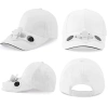 SFH-8934-BLANC| Chapeau solaire avec moulin à vent | Casquette de baseball avec ventilateur intégré | Bouchon de refroidissement