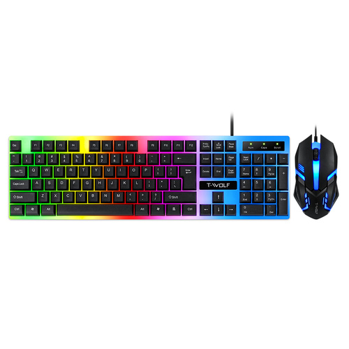 TF230 | Gaming set, keyboard and mouse, RGB LED backlight, USB