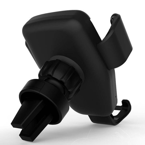 Q006-Juoda | Gravitacinis automobilio laikiklis | Greito įkrovimo 10W indukcinis įkroviklis