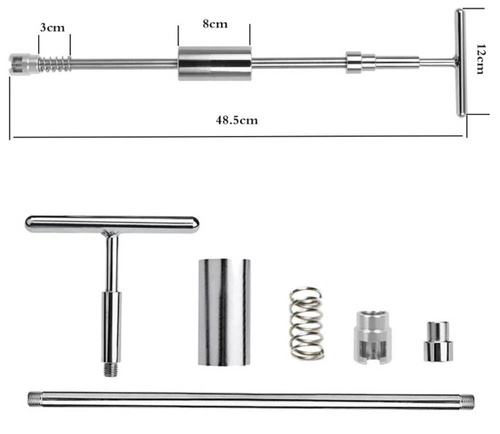 Y-108 | Repair kit for removing dents in the car body | Slide hammer with 18 different diameter mushrooms
