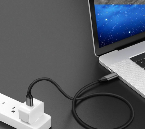 AN-10-2M-C tipo juoda | 100 W USB-C / USB-C laidas | 2 mln