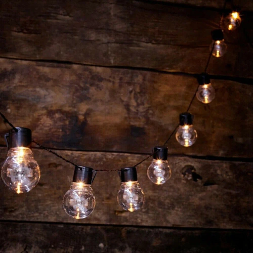 SDC-20LED-5M | LED solar garland, garden lamp | 20 LED bulbs | 5 meters