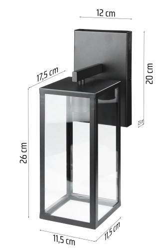 BD-C405 | Lámpara de jardín, aplique de fachada, farol E27