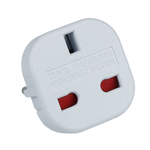 Netzadapter UK auf EU/PL | weiß | AD-EU96