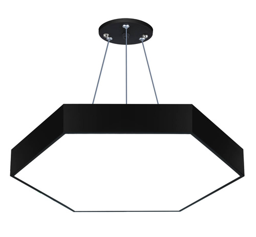 LED-Pendelleuchte | 36 W | Voll-Hexagon | Aluminium | CCD flimmerfrei | Ø 40x6 cm | LPL-003