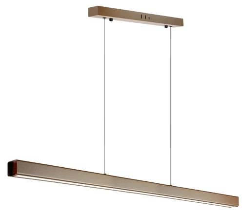 SX41-100CM-40W-BR | Moderne rechthoekige hanglamp | afstandsbediening | LED | Bruin