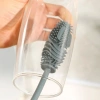 TLH-012-GRIGIO | Spazzola lunga per lavaggio bottiglie in silicone | Lavabicchieri
