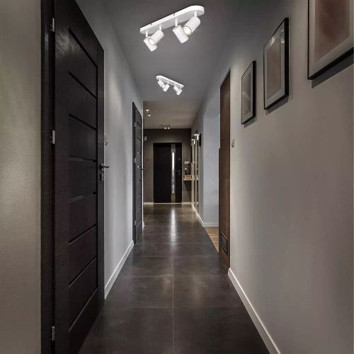 MS-GU10-4 | Vierpunts plafondlamp, 4x GU10 witte bewegende spot