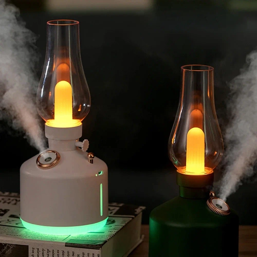 LA-0621-VERDE | Umidificator de aer cu LED | Umidificator de aer cu ultrasunete cu functie de lumina de noapte