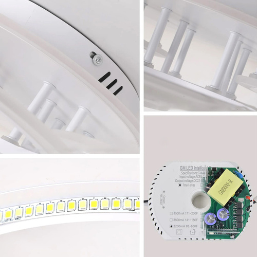 RLG-C72W-W | Lampada a sospensione moderna in più pezzi | LED | Nero