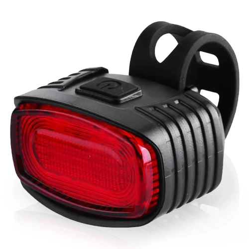 Ensemble d'éclairage LED USB pour vélo – Avant blanc + Arrière rouge | Feux de vélo puissants | avec batterie | BK-L8005