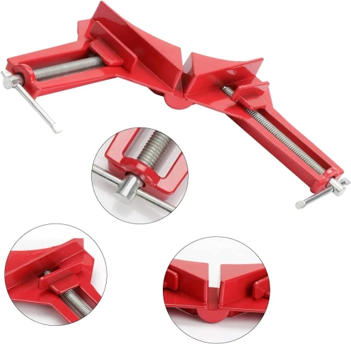 AZ-C90-RED | Carpentry angle clamp | Corner vice | Clamp for angle mounting