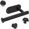 JZU-304-SORT | Sort papirholder | Selvklæbende toiletpapir bøjle