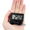 KTM-050-BLACK | Digital thermometer | Mini measuring device with waterproof sensor