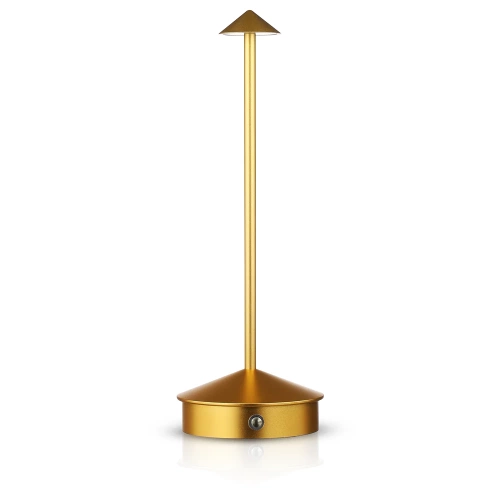  HJA32-ORO | Lámpara de mesa con batería incorporada | Lámpara de noche con tres colores de luz | Lámpara atmosférica para hotel o restaurante.