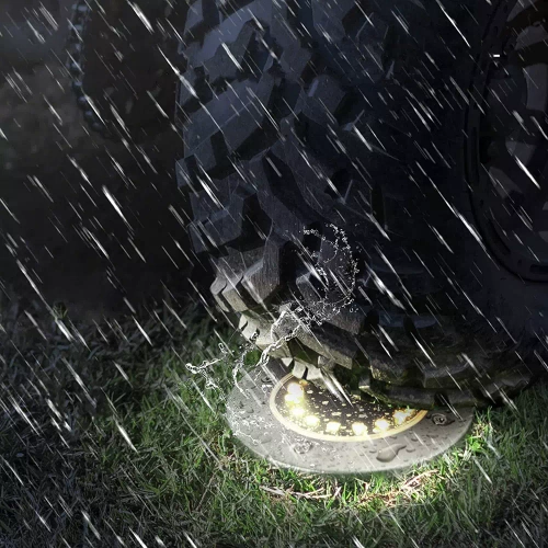 YNG-16LED-WC | Opritlamp op zonne-energie, tuin, grond, ingebed | 16 LED's | Roestvrij staal | ⌀ 11,5 cm