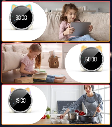 SG-7-W | Despertador con luz LED | Mirar con un cronómetro