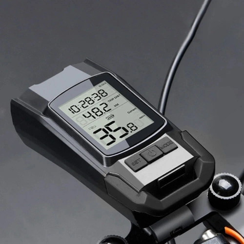 3-in-1 multifunctionele fietslamp – 800 lm | Fietslamp met claxon en teller | BK-H1920