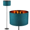 DYT-L180 |Groene, turquoise vloerlamp | Moderne verlichting | Vloerlamp met stoffen kap