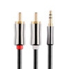 AC-3-3M-Argint | Jack <> 2x cablu RCA (Chinch) | conectori placati cu aur | HQ