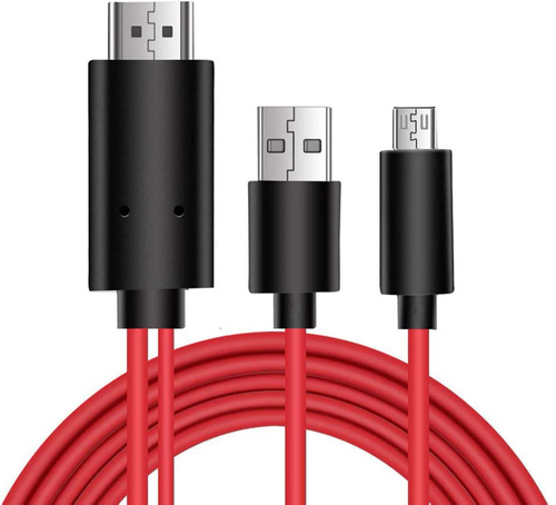 HTM-2M | Micro USB 11pinový adaptér - HDMI | MHL | FullHD 1080p | 1,8 m