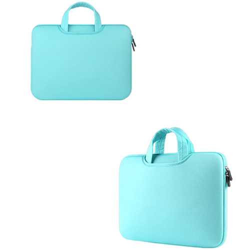 BR04 | Neoprene bag, 15.6 "laptop sleeve | handles, two side pockets | blue