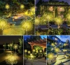 LFW-B200-Teplý | Vonkajšie solárne LED ohňostrojové svietidlo | 84 cm, 600 mAh, 200 LED