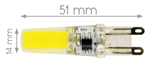 G9 LED COB žárovka 5W = 40W 370 lm 230V