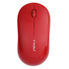 Q18 | Mouse óptico sem fio para computador de escritório | 1000 DPI | Vermelho