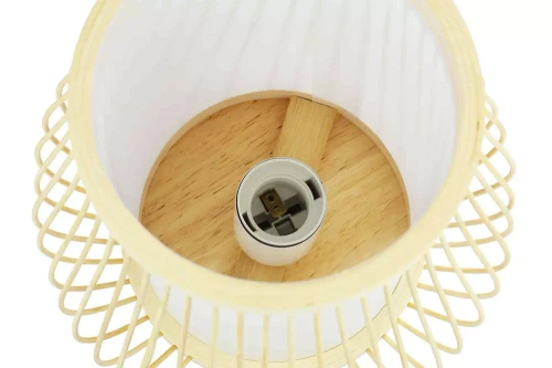 DLM-P240 | Lampa de noapte in picioare 25 cm, bambus, fir E27