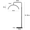 EPT-135-BLACK | Lamp for a tattoo studio | Shadowless LED beauty lamp | Floor lamp for beauty salons, eyelash and nail styling