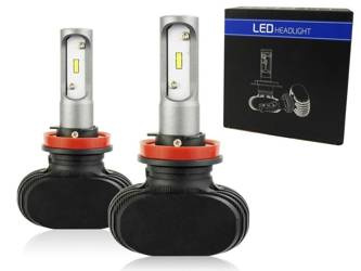 A set of LED bulbs H9 H11 CSP 50W 8000 lm