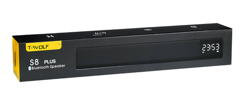 S8 | Vezeték nélküli Bluetooth számítógép soundbar | Óra, ébresztőóra, AUX, TF | 2200mAh, 10W, 20Hz-20kHz