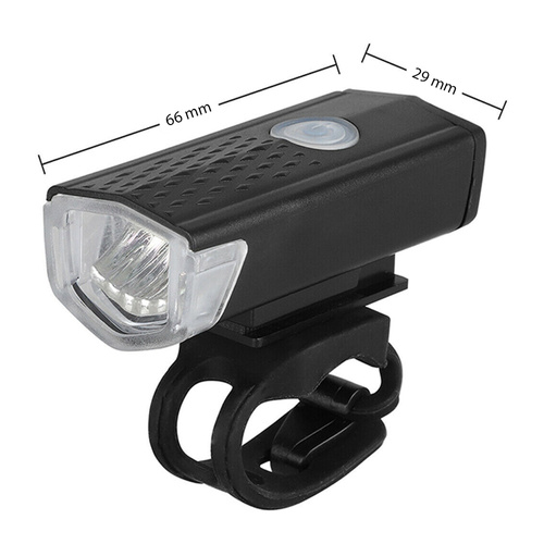 Set of LED bicycle lamps for the front and rear of the bicycle | XME CREE LED 3W, 300lm, 3 light modes, 800mAh battery | 5 LEDs, 7 lighting modes, 15 lm, built-in rechargeable battery
