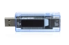 KWS-V20-BLUE | Digitální voltmetr | USB tester | Měřič spotřeby napětí a proudu | Multifunkční zařízení pro kontrolu kapacity baterie