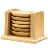 BCP-6in1-Bamboo | Набір бамбукових підставок для чашок | Доповнення до техніки Гун Фу Ча