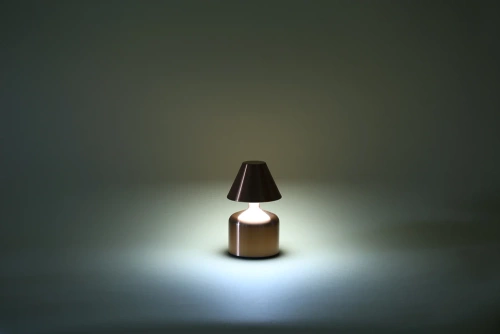 LED-Tischleuchte Pilzform | kabellos, Touch-Bedienung, geeignet für Hotel und Restaurant, Nachtlicht | gold | HJA42-GOLD