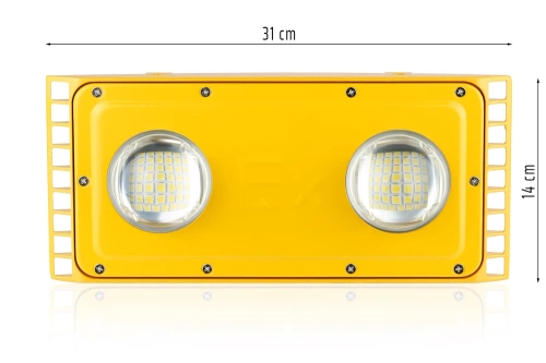 GSM-100W-GOLD | EX floodlight | LED lamp for places at risk of gas explosion | Explosion-proof halogen