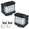 WL5035 | Pair of work lamps 2x 35W | DUAL LEDs - white (constant) and blue (sequential) | 2 pieces
