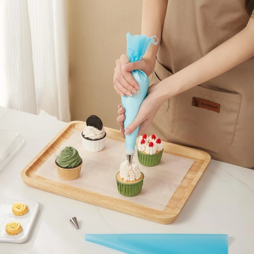 FM-034-BLUE | Pastry bag + 24 tips | spatulas for forming dough