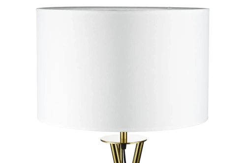 HM112-BIANCO | Lampada da terra bianca | Illuminazione moderna ed elegante per il soggiorno e la camera da letto | Lampada da terra bianca con struttura in metallo