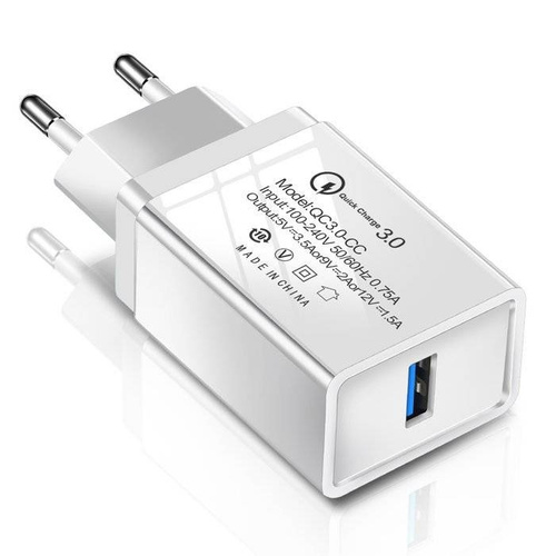 CA-004 | USB greitas sieninis įkroviklis | Greitas įkrovimas 3.0 | 3.1A