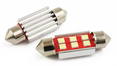 C5W 6 SMD 3535 CAN BUS LED bombilla de coche