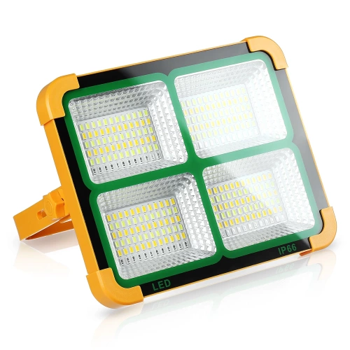LED-Arbeitsleuchte | solarbetrieben, Powerbank-Funktion, 100 W | gelb | TGD-100W-YELLOW