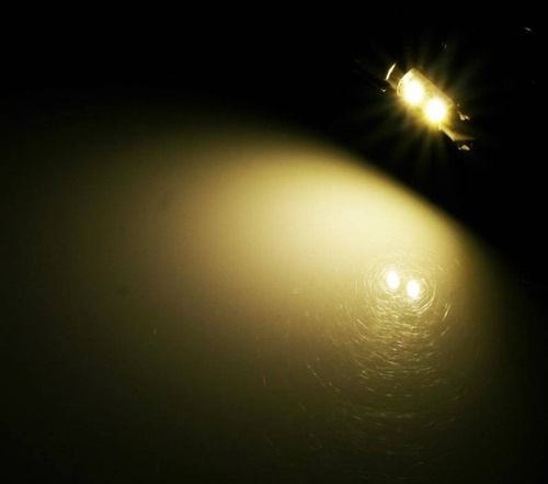 Car LED bulb C5W 2 SMD 5050 WARM