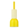 Pendant light with wooden accent | Scandinavian style, minimalist ceiling fixture, E27 socket, for living room, bedroom | yellow | YG-XD002C-Y
