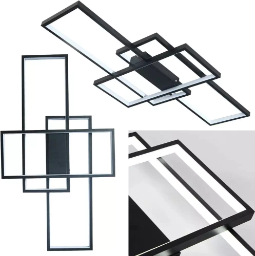 XL-016-82W-B | Moderní stropní svítidlo | LED stropní svítidlo | Černá