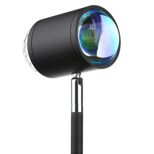 RB-C150-Noir | Lampe d'ambiance sur pied | Projecteur de coucher de soleil | Lampe avec inserts colorés remplaçables