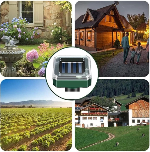 YSJ-1265-ЧЕРЕН | Залепващ репелент за животни | Слънчево захранване | 2 бр.